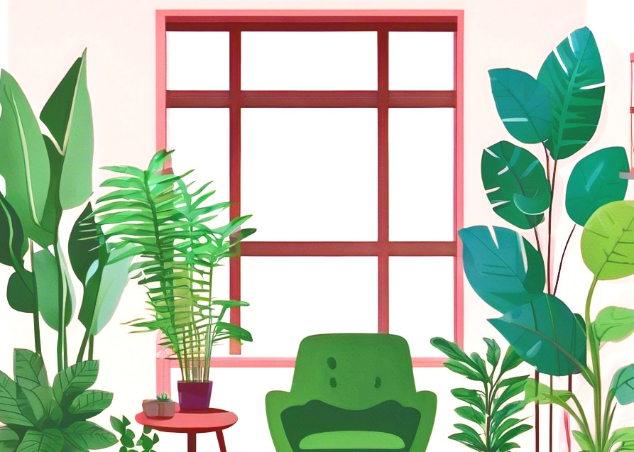 psychotherapy room cosy with plants_edit