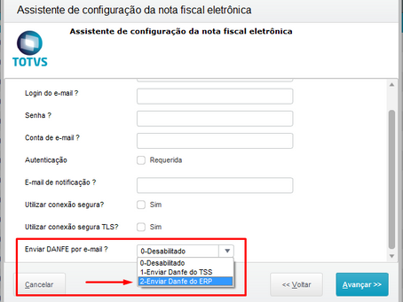 Envio de e-mail do danfe gerado pelo erp (customização disponível via rdMake)
