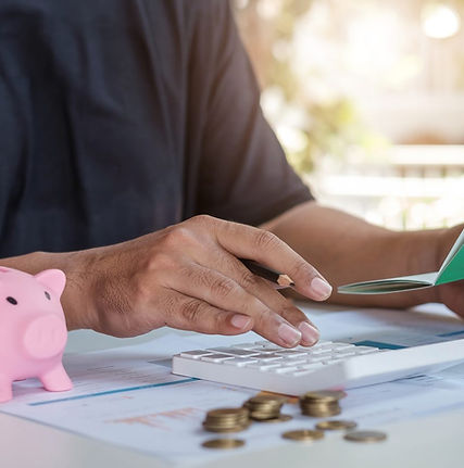 Young Asian woman checking bills.jpg