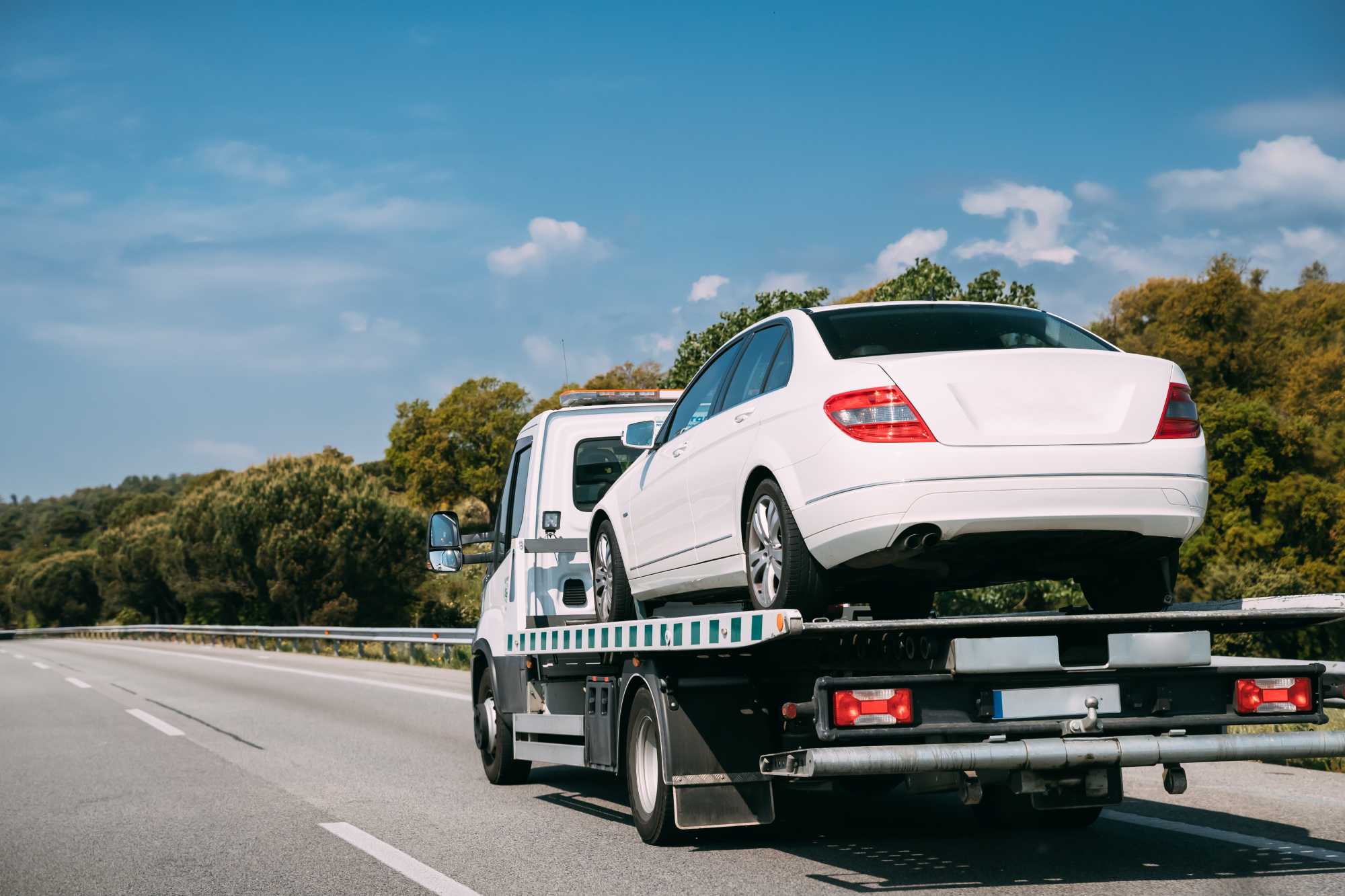 Transport d’un véhicule par remorquage