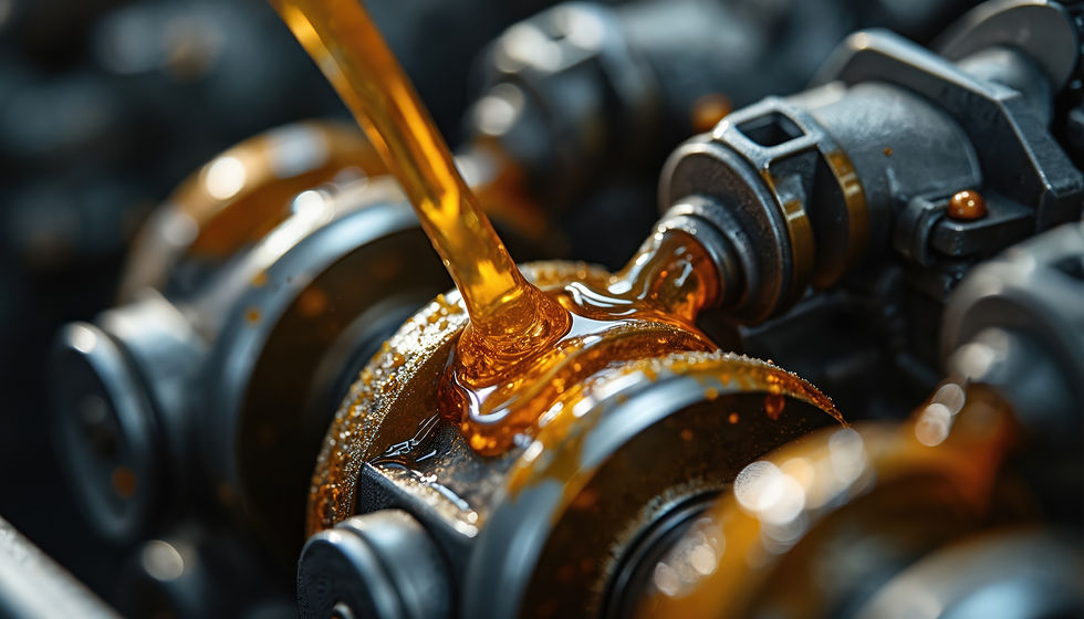 Close-up lubrication process