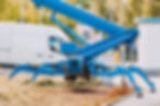 Blue colored spydercrane