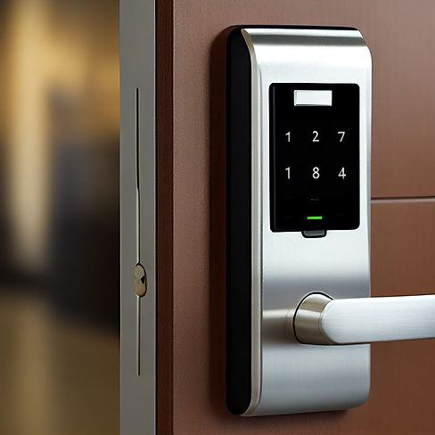 Model of fingerprint authentication door lock.jpeg