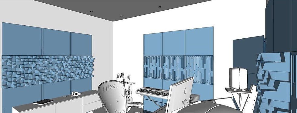 Thumbnail: music studio, bass traps, recording studio, sound panels, production studio, home music studio, home production studio,