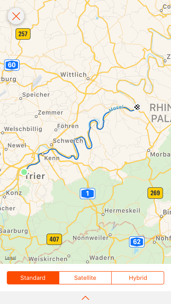 Day 2.......Trier to Bernkastel-Keus ....64 km (total 124km)