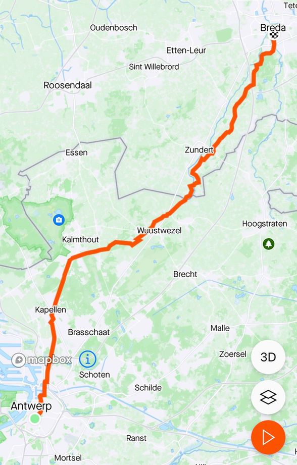 Day 6 - Antwerp to Breda - 60km