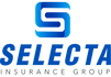 Selecta Insurance Group Logo in Blue and dark grey font