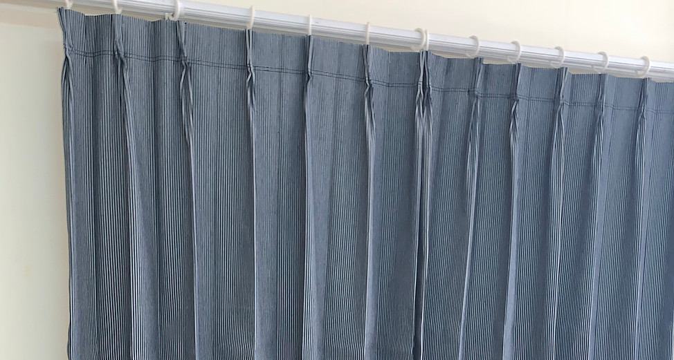 ヒッコリー柄スタンダードカーテン