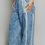 Thumbnail: Vintage Indigo Lace Pocket Wide-Leg Pants