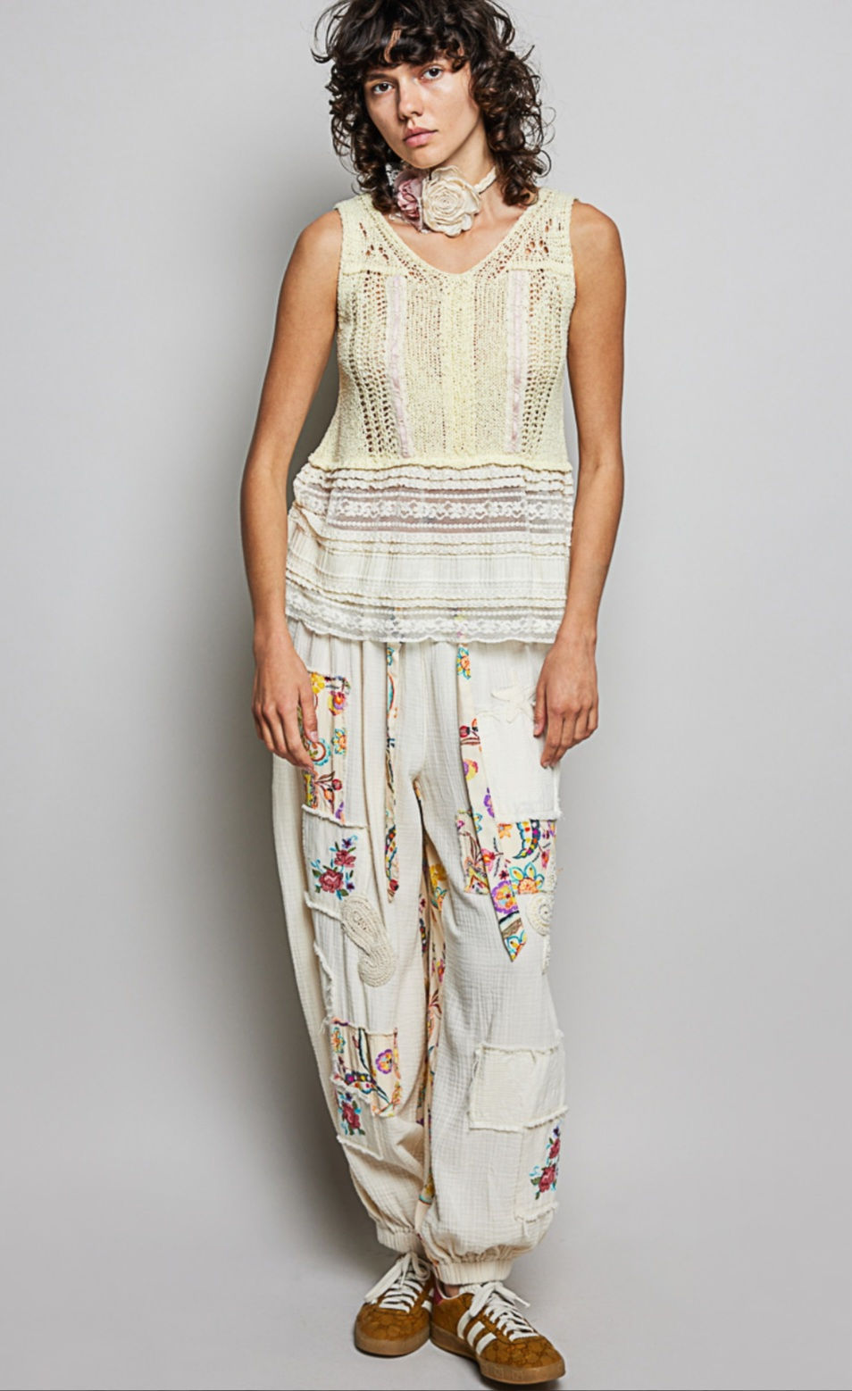 Thumbnail: Lemon Blossom Crochet Lace Tank