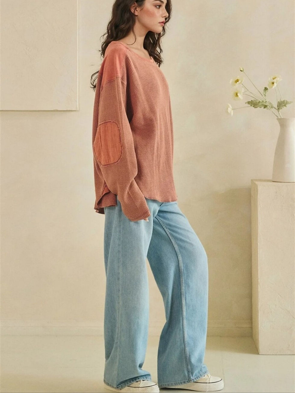 Thumbnail: Sunset Waffle Knit Top