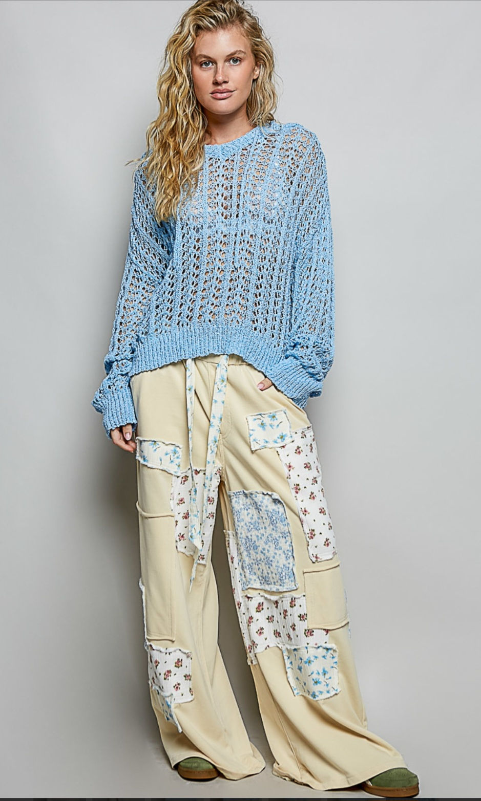 Thumbnail: Sky Breeze Open Knit Sweater
