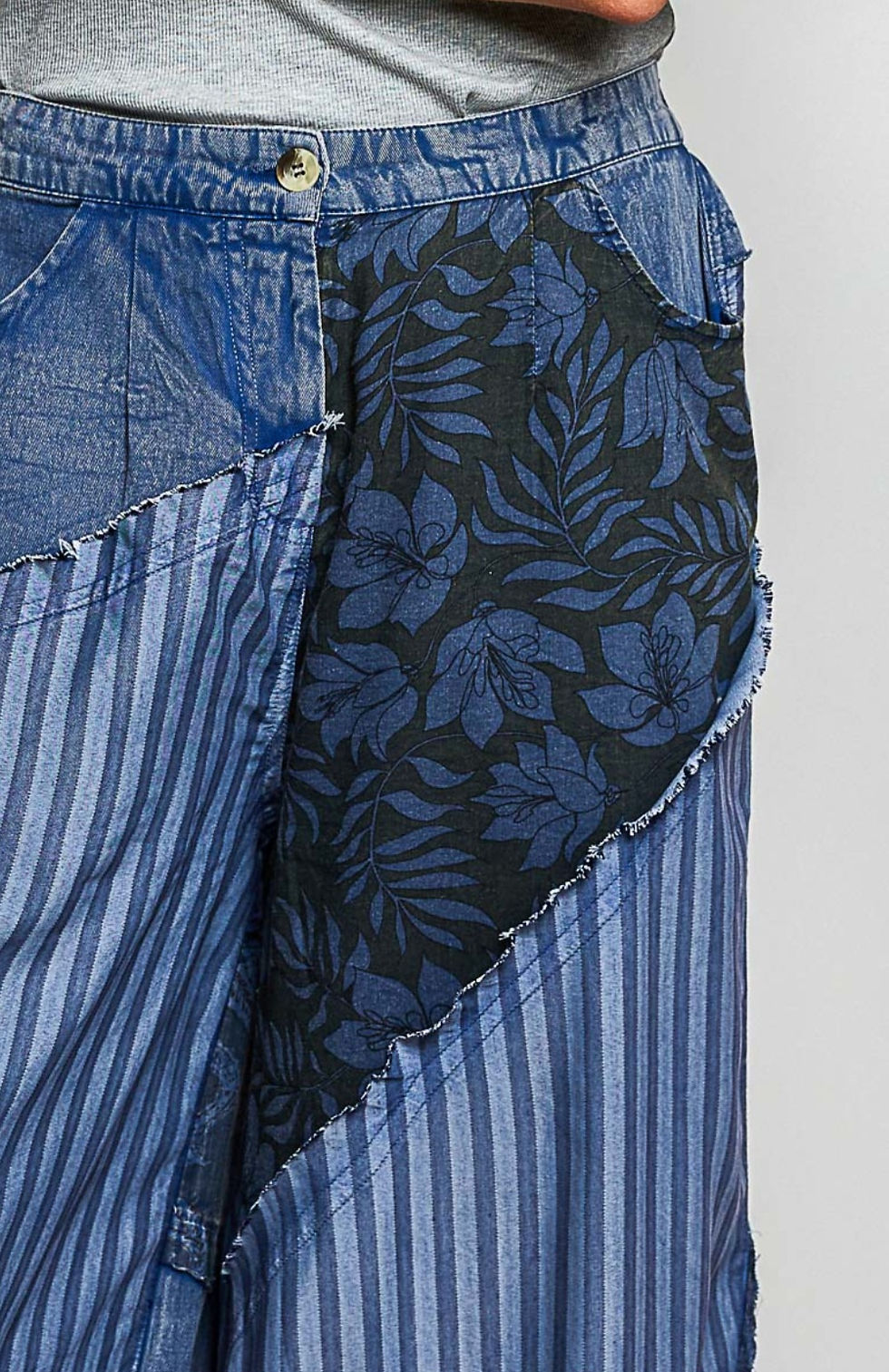 Thumbnail: Midnight Indigo Patchwork Pants