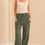 Thumbnail: Evergreen Gauze Cargo Jogger Pants