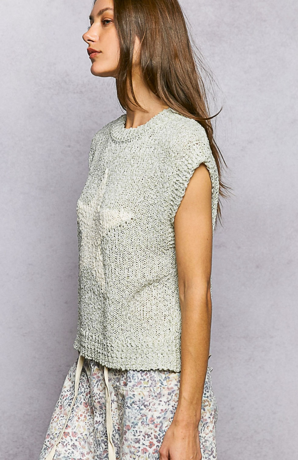 Thumbnail: Starlit Wanderer Textured Knit Sleeveless Top (Various Colors)