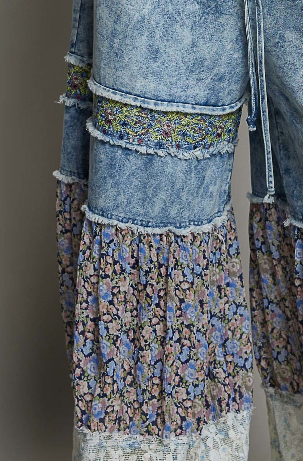 Thumbnail: Vintage Patchwork Denim Boho Pants 