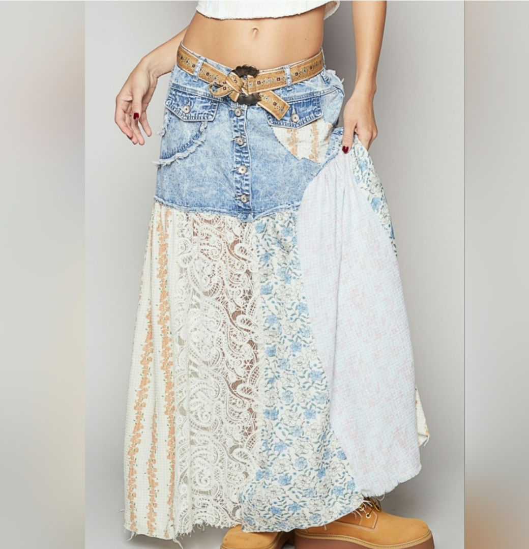 Denim Day Dreamer Maxi Skirt