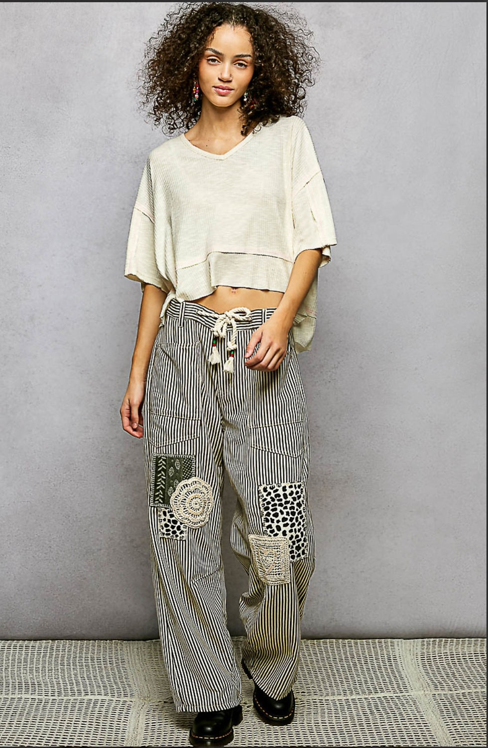 Thumbnail: Whispered Coast Half Sleeve Relaxed Fit Top