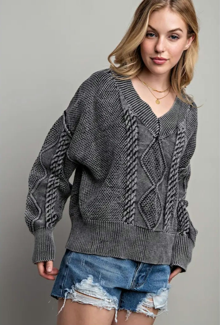 Thumbnail: Washed Vintage Vibe Sweater 