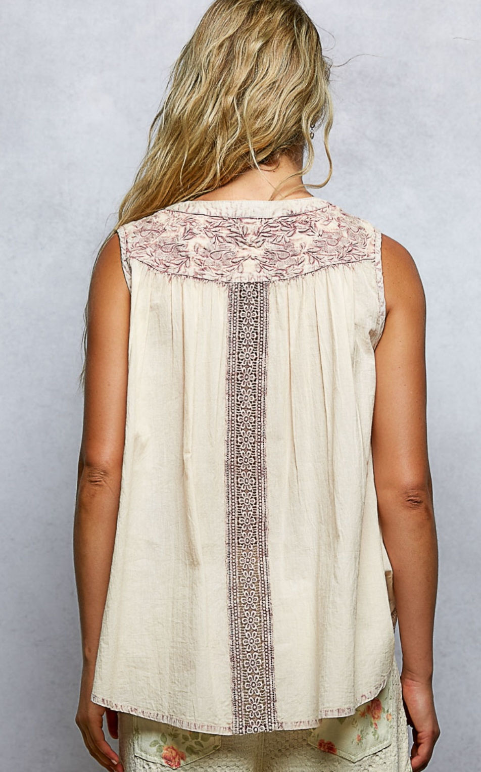 Thumbnail: Free Spirit Tiered Button Tank (Various Colors)
