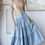 Thumbnail: Seabloom Tiered Denim Maxi