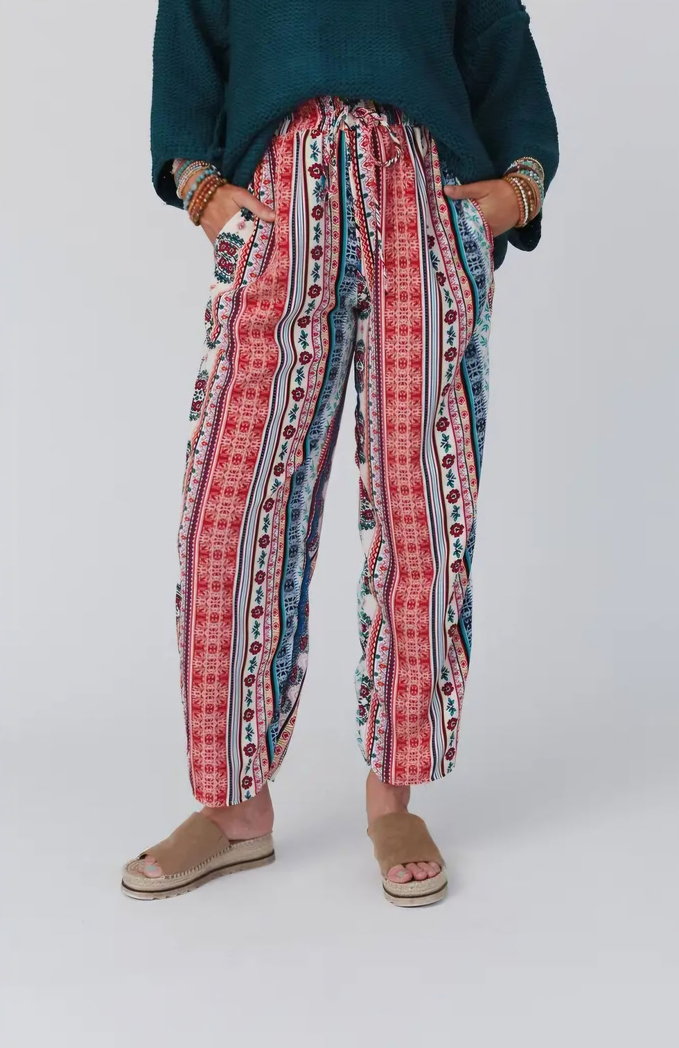 Thumbnail: Staycation Wide Leg Drawstring Pants