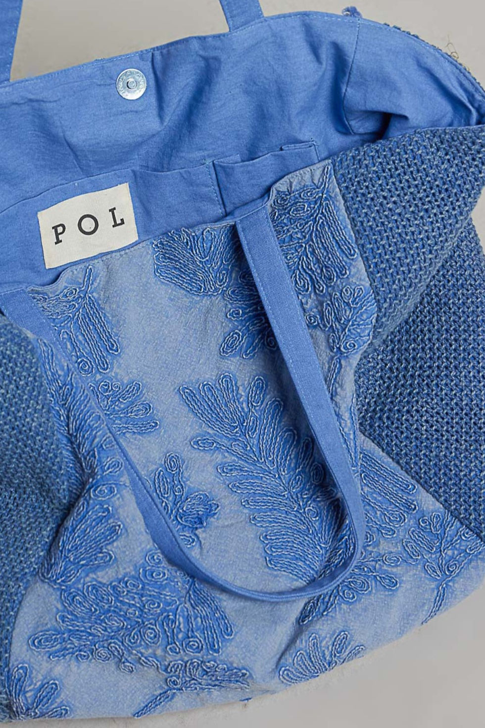 Thumbnail: Bluebell Breeze Embroidered Tote