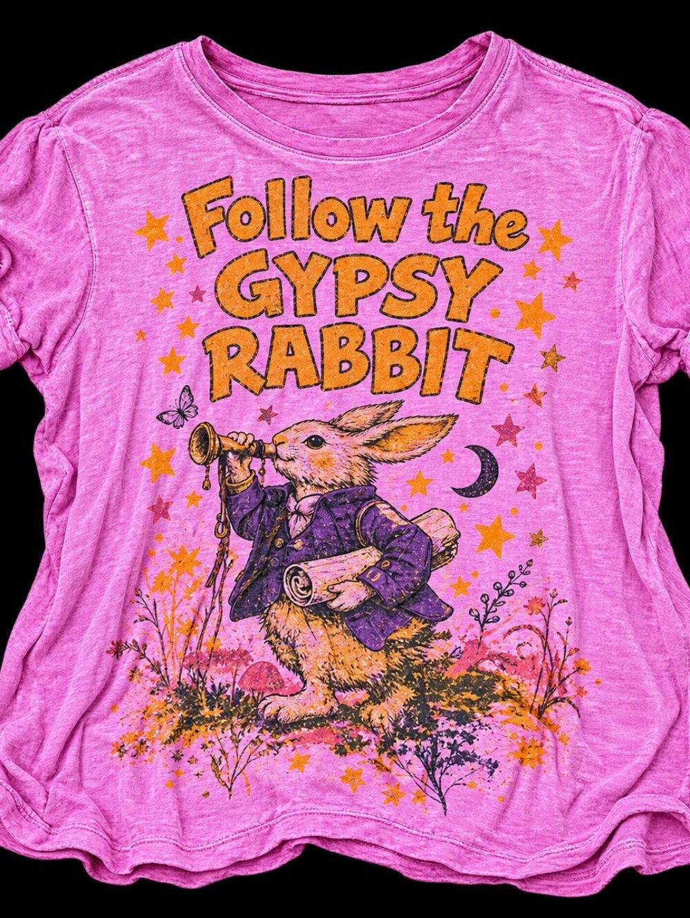 Worn & Weathered Tee - Gypsy Rabbit