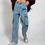 Thumbnail: WASHED DENIM CARGO PANTS 