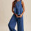 Thumbnail: Indigo Drift Wide-Leg Denim Tank & Pant Set 