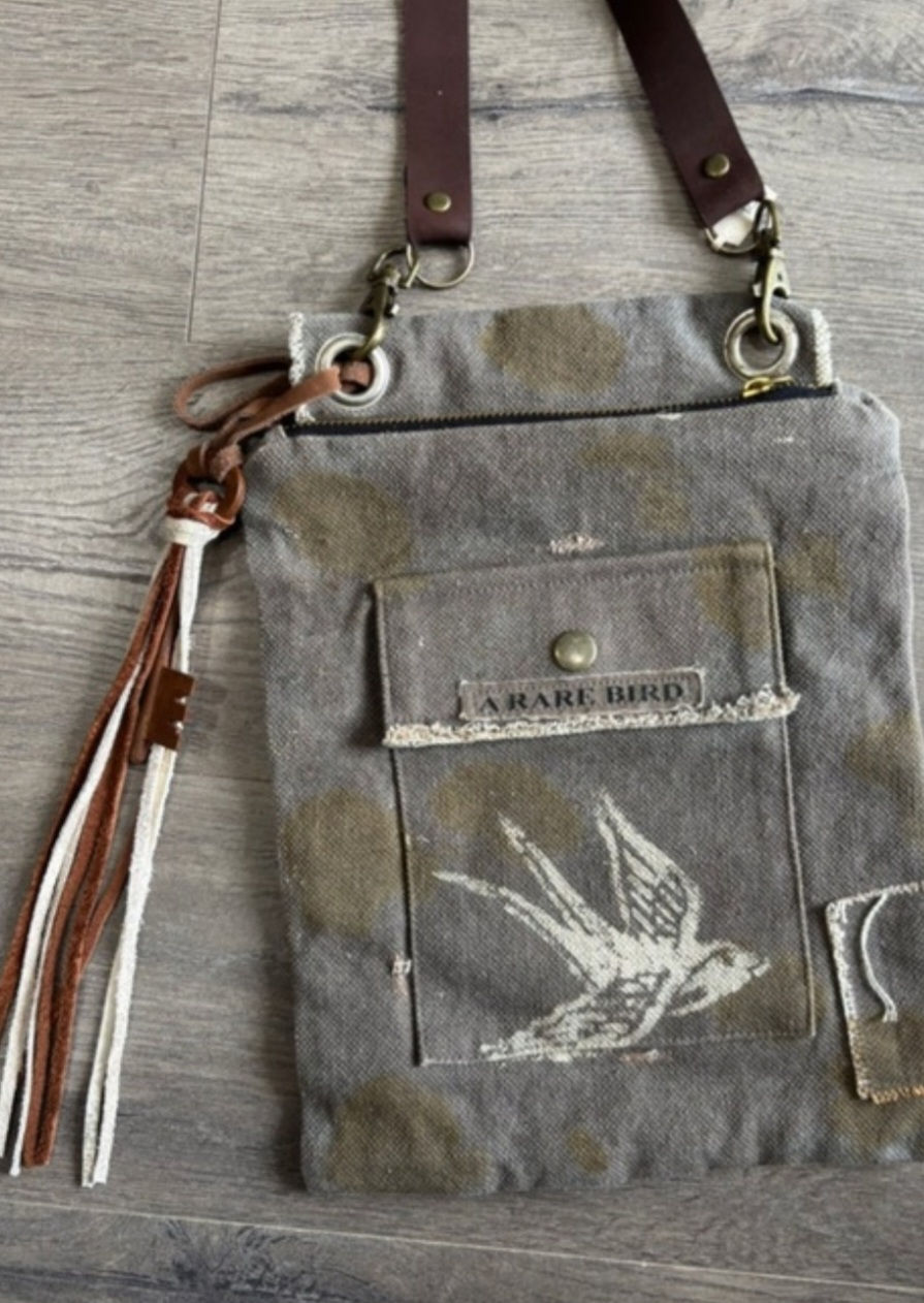 Vintage Postal Crossbody Bag