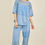 Thumbnail: Vintage Sky Patchwork Pant Set