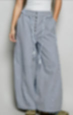 Coastal Stripe Wide-Leg Pants 