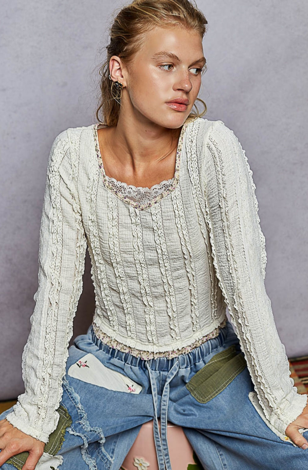 Timeless Whisper Lace Top