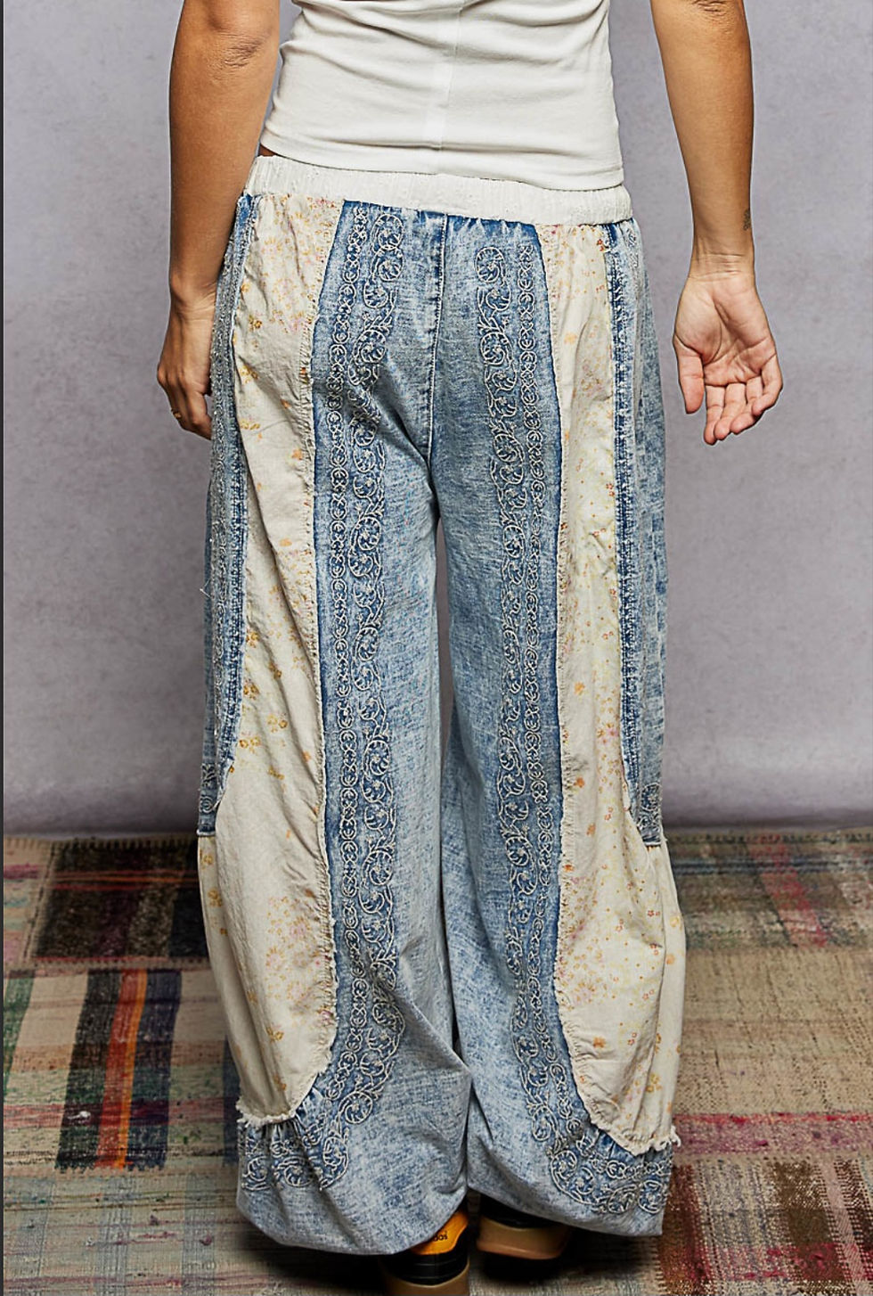 Thumbnail: Vintage Blue Meadow Pants