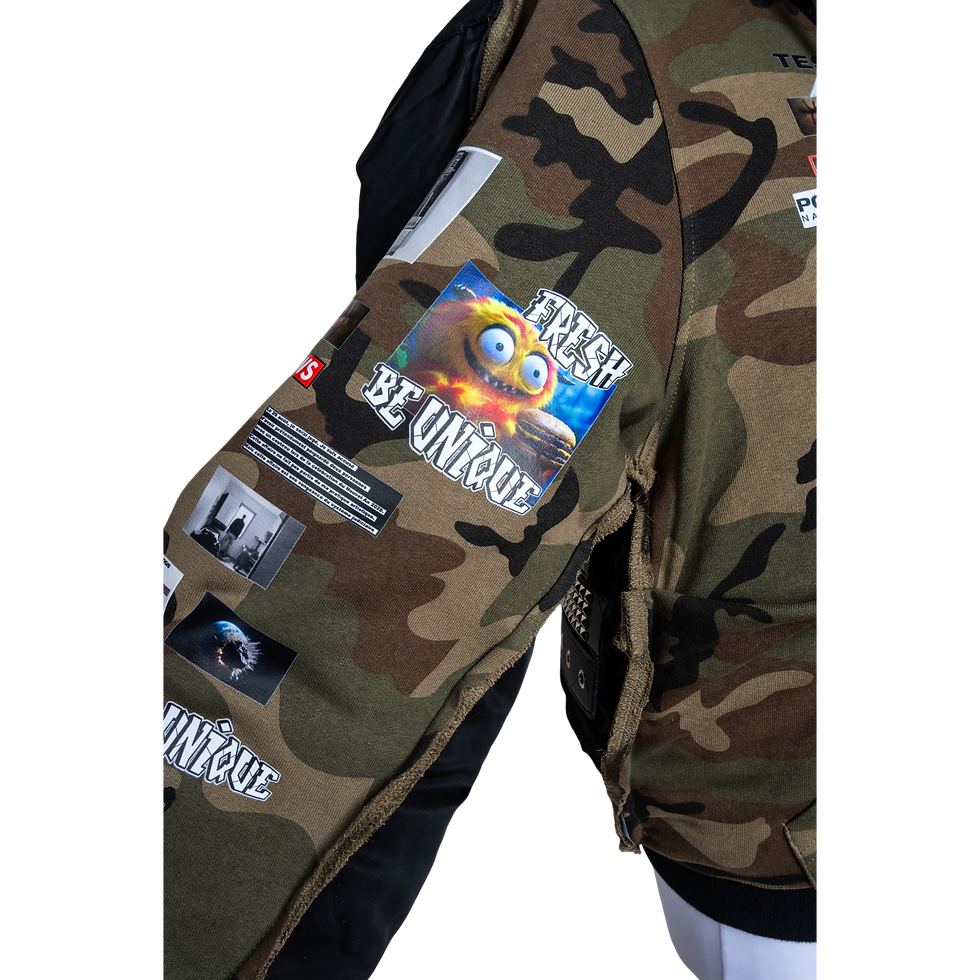 Thumbnail: TESTO MAX BELTS CAMO - BOMBER JACKET