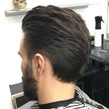 Man with Gents Long Hair, dark hair, beard, and a professional haircut style.