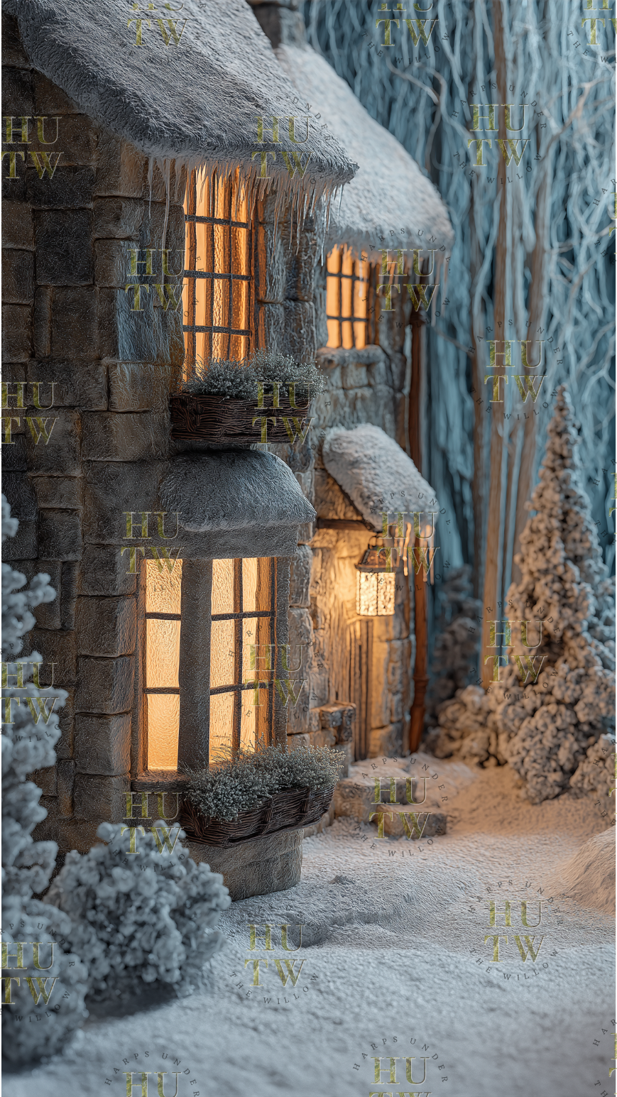 Thumbnail: 9 Cozy Cottage Core Phone Wallpapers | Miniature Style Autumn Forest Cottages