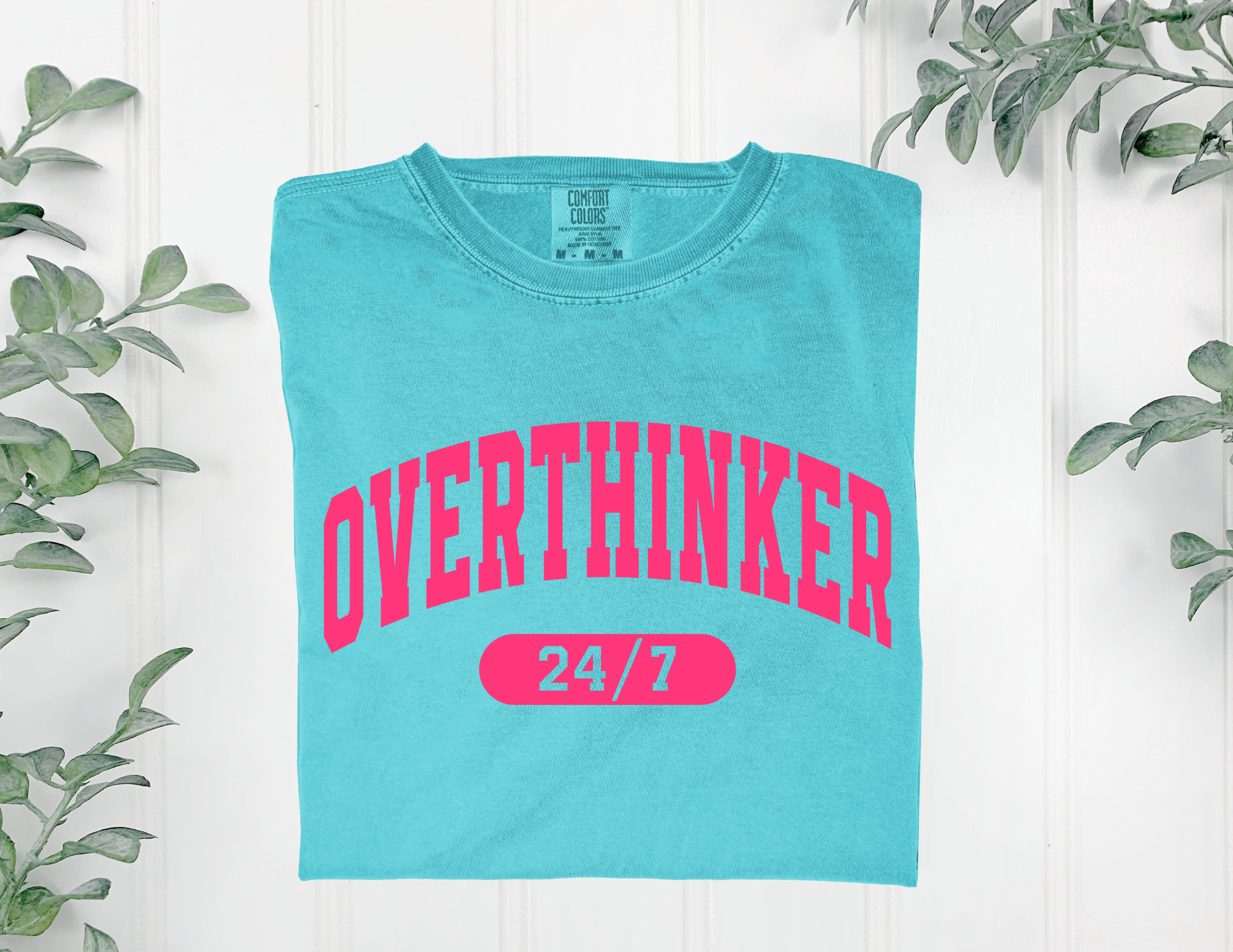 Overthinker 24/7 Shirt | Funny Mental Health Graphic Tee