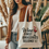 Thumbnail: Wine First Groceries Second Tote Bag