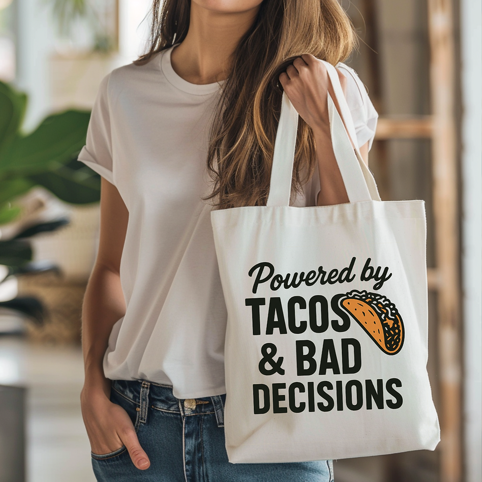 Thumbnail: Tacos and Bad Decisions Tote Bag