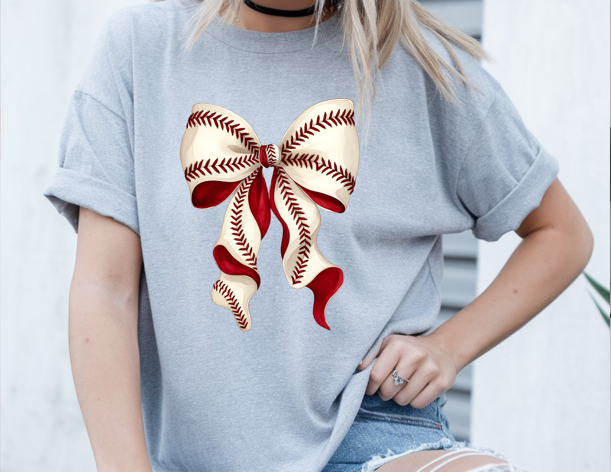 Baseball Bow Shirt | Adult Graphic Tee | Cute Game Day Outfit