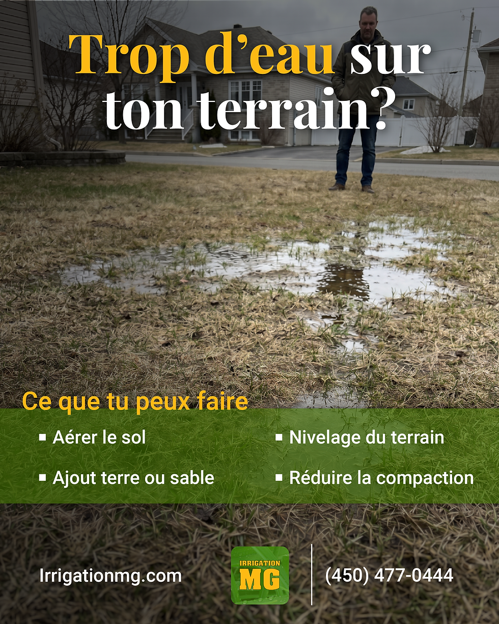 đ§ Ton terrain reste dĂ©trempĂ© aprĂšs la fonte et la pluie?