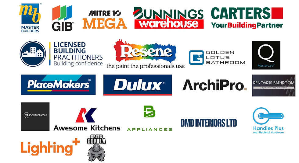 Trusted construction suppliers and industry partners supporting LCL Construction's new builds, home renovations.