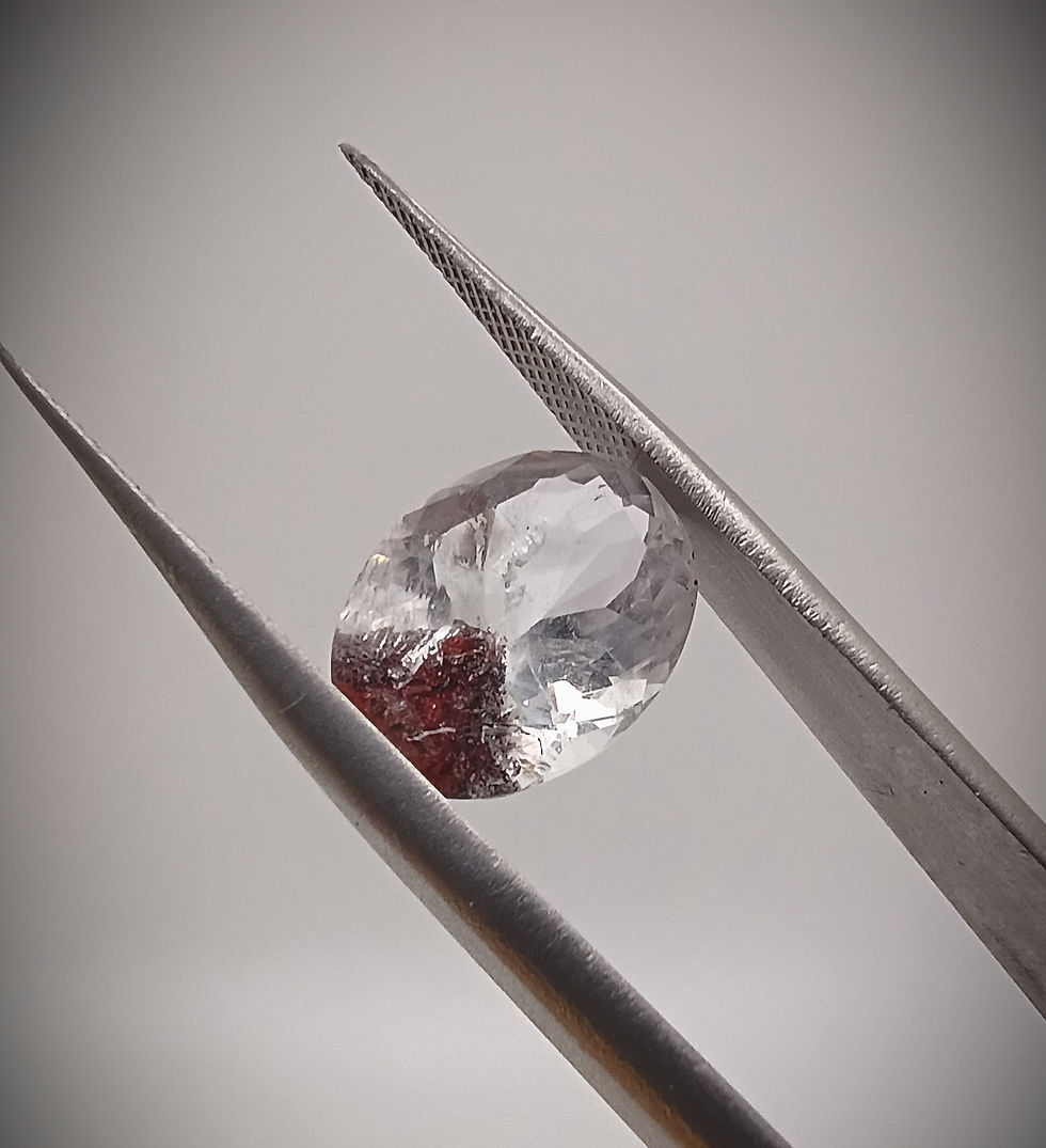 Thumbnail: #038 Hematite Included Quartz 4.57 Carat- Oval