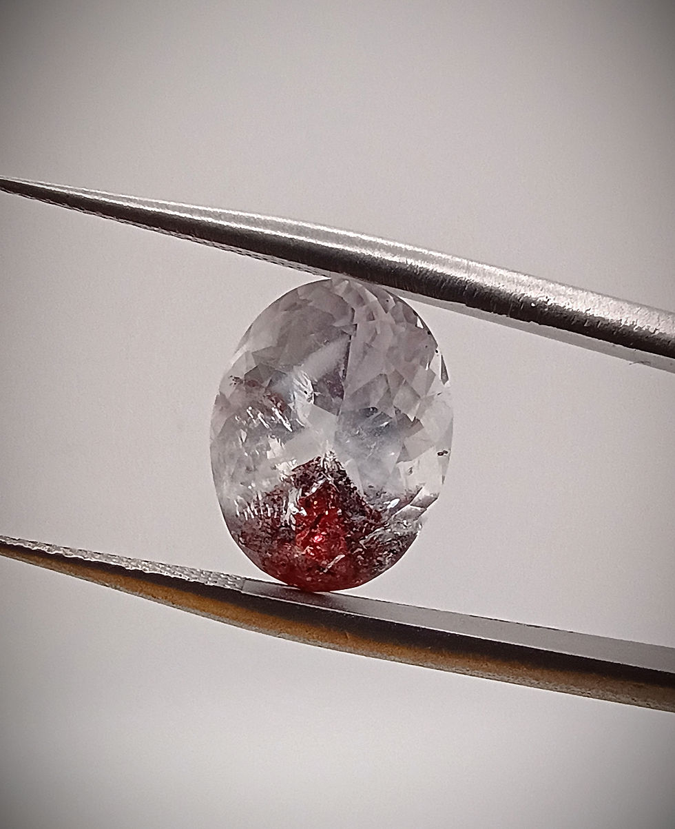 Thumbnail: #038 Hematite Included Quartz 4.57 Carat- Oval