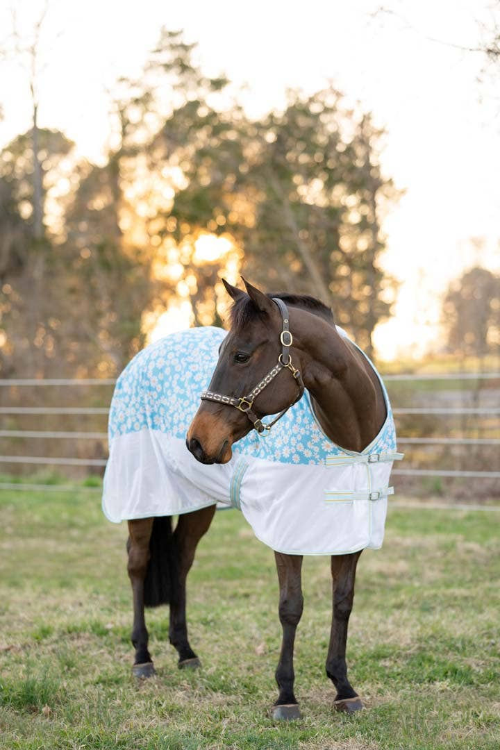 TuffRider Comfy Plus Daisy Print Fly Sheet: Daisy Print, 78