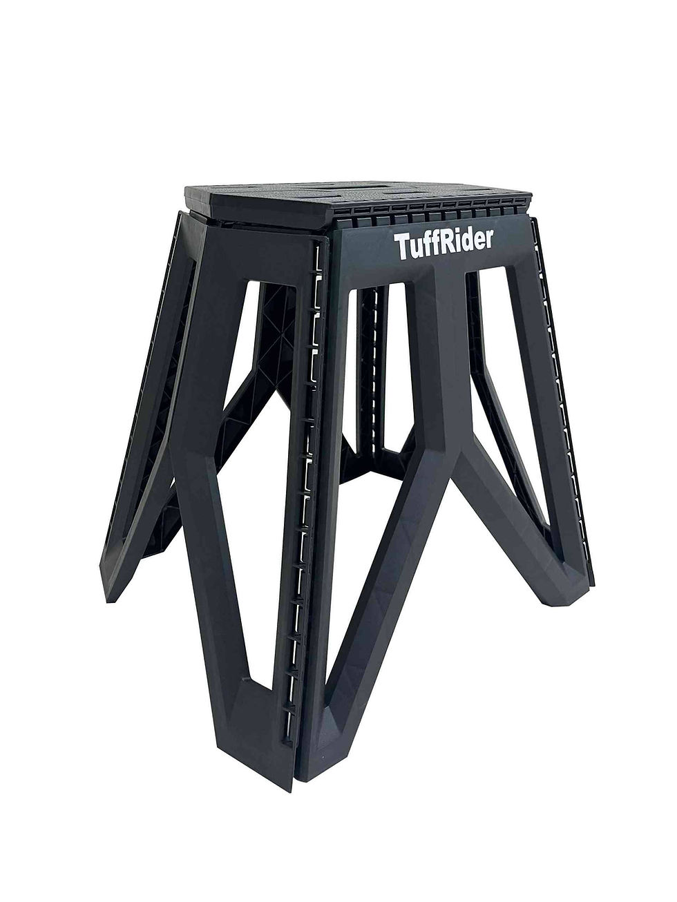 Thumbnail: TuffRider StableFold Mounting Stool for Riders: Grey, STD