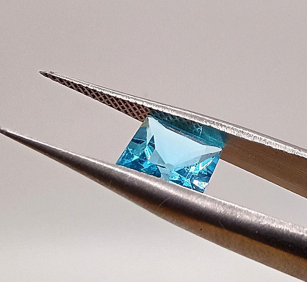 Thumbnail: #048 Swill Blue Topaz 1.78 Carat- Princess Cut