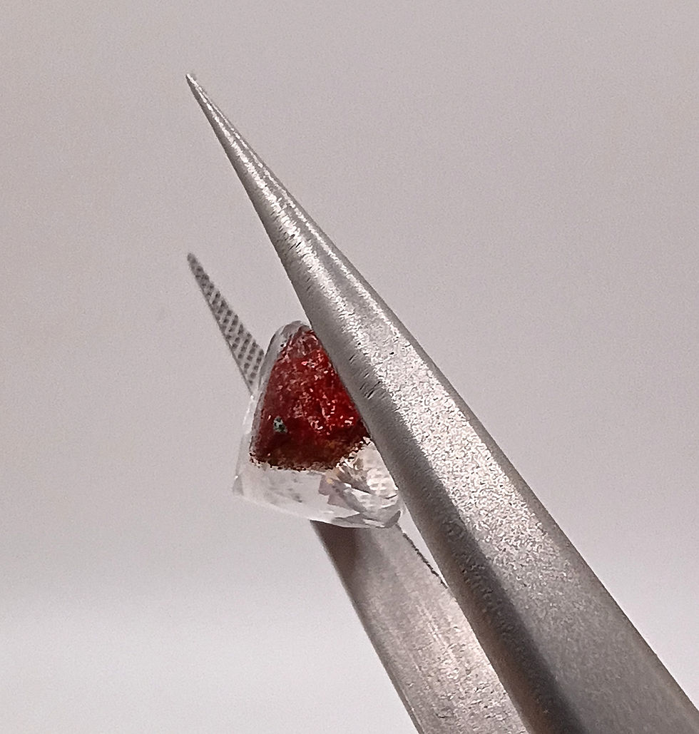 Thumbnail: #038 Hematite Included Quartz 4.57 Carat- Oval